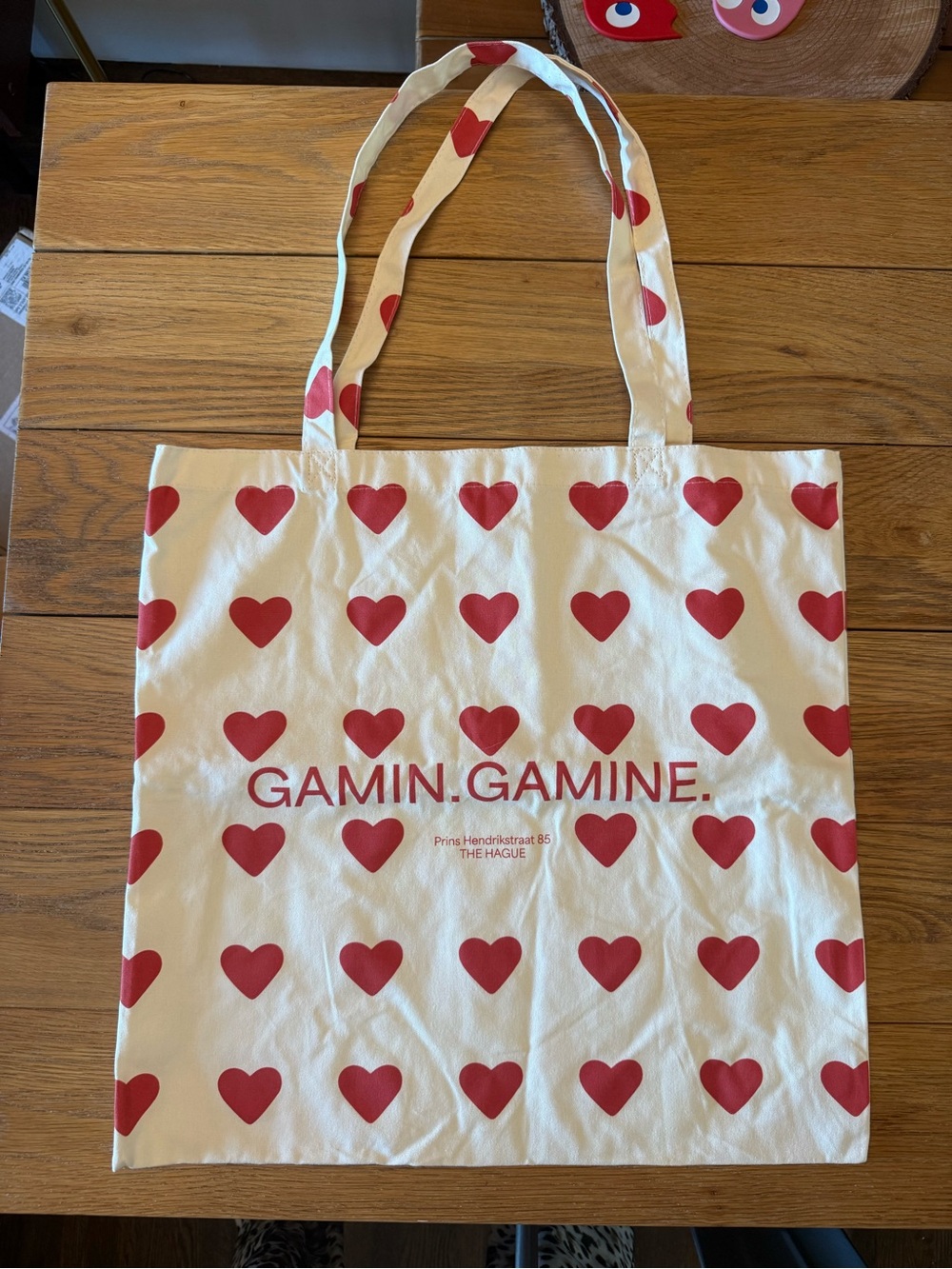 Red Heart Canvas Tote